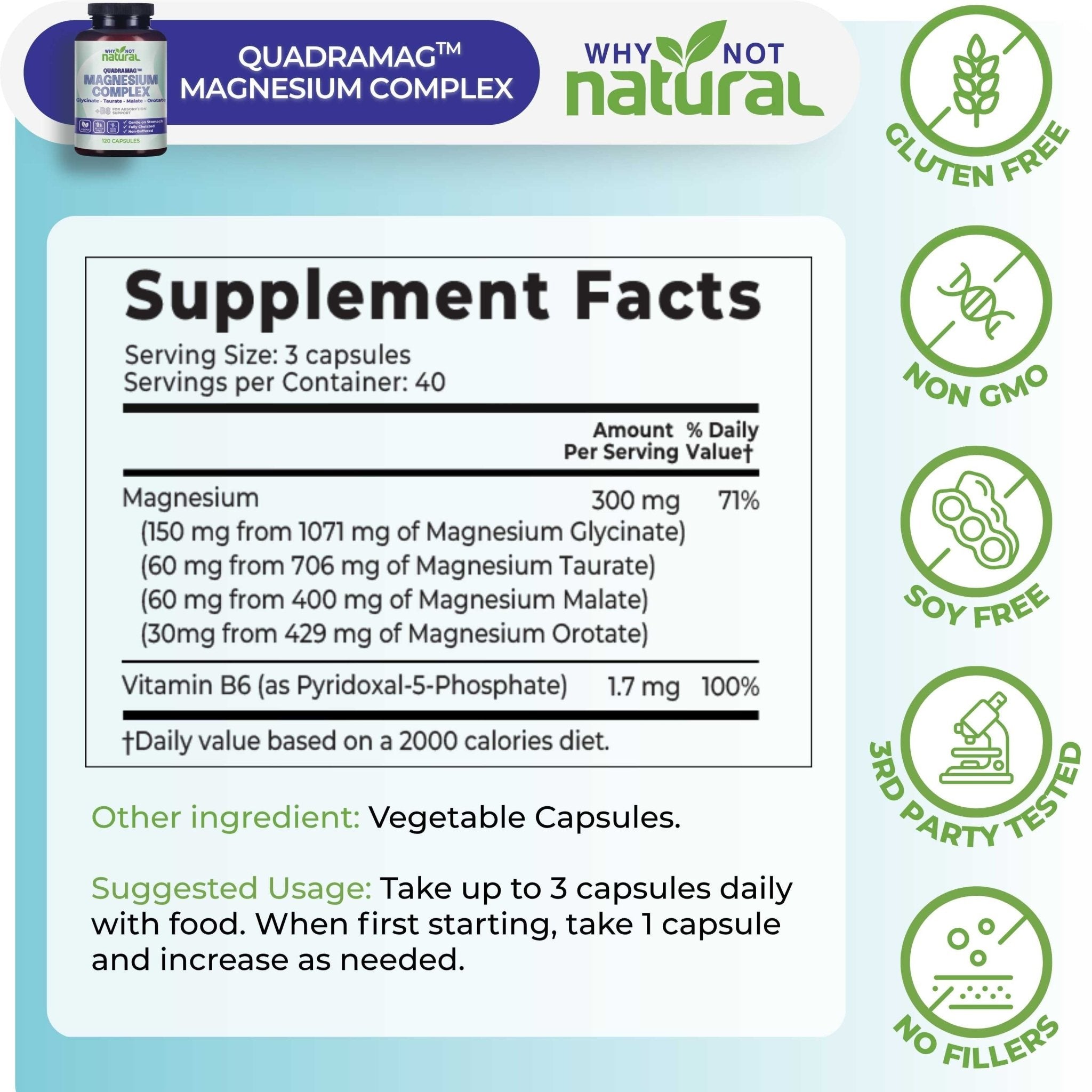 4-in-1 Magnesium Complex - WhyNotNatural
