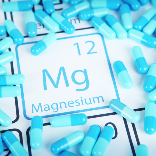 Magnesium on the periodic table and in pills.