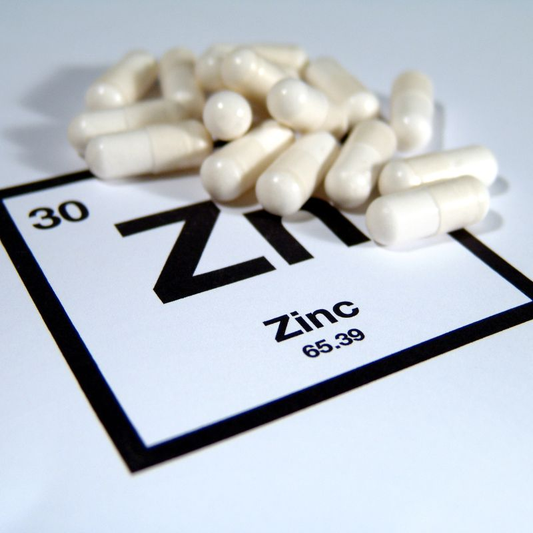 Zinc pills, crucial mineral for proper body function.