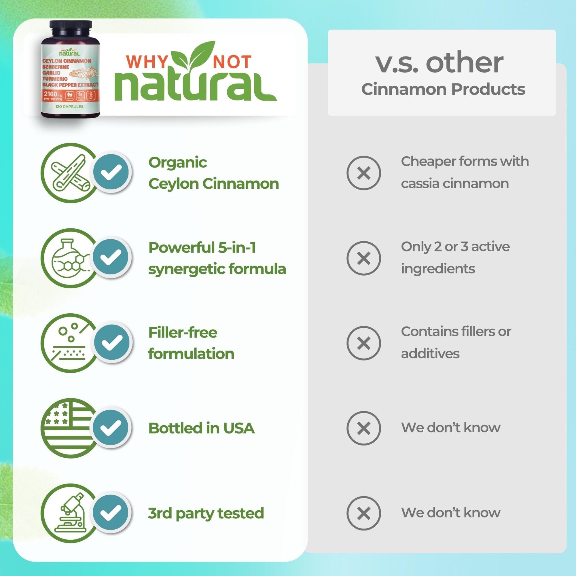 5-in-1 Ceylon Cinnamon+ Blend - WhyNotNatural