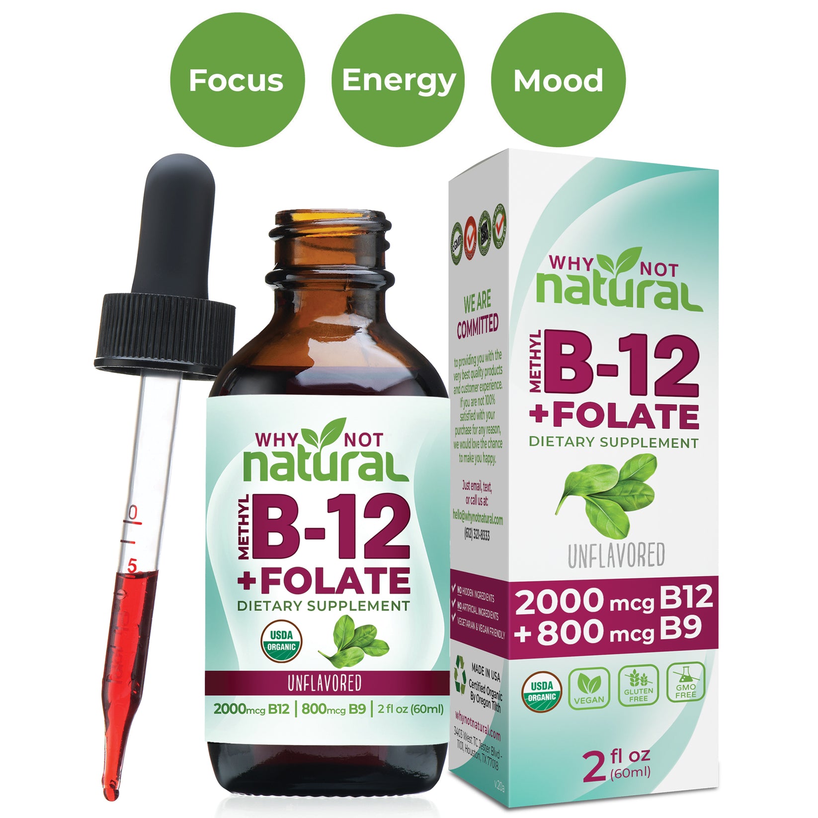 Vitamin B12 + Folate Liquid – WhyNotNatural