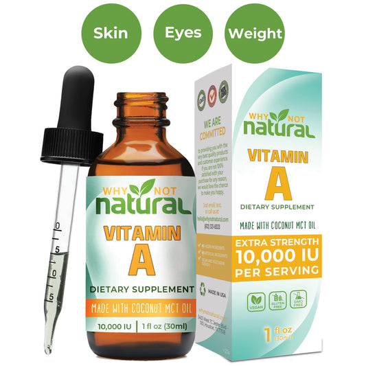 Liquid Vitamin A (10,000 IU) with Coconut MCT Oil