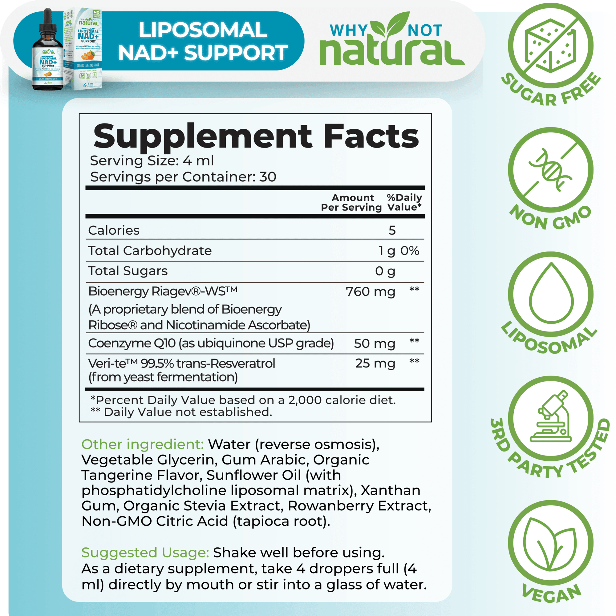 Liposomal NAD+ Booster - WhyNotNatural