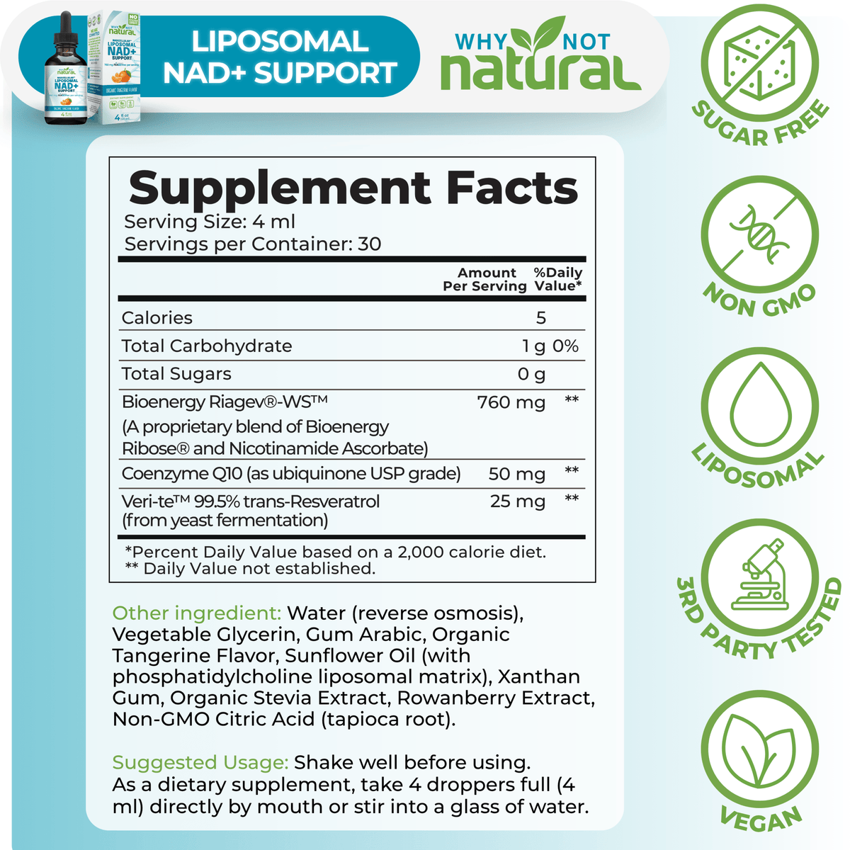 Liposomal NAD+ Support - WhyNotNatural