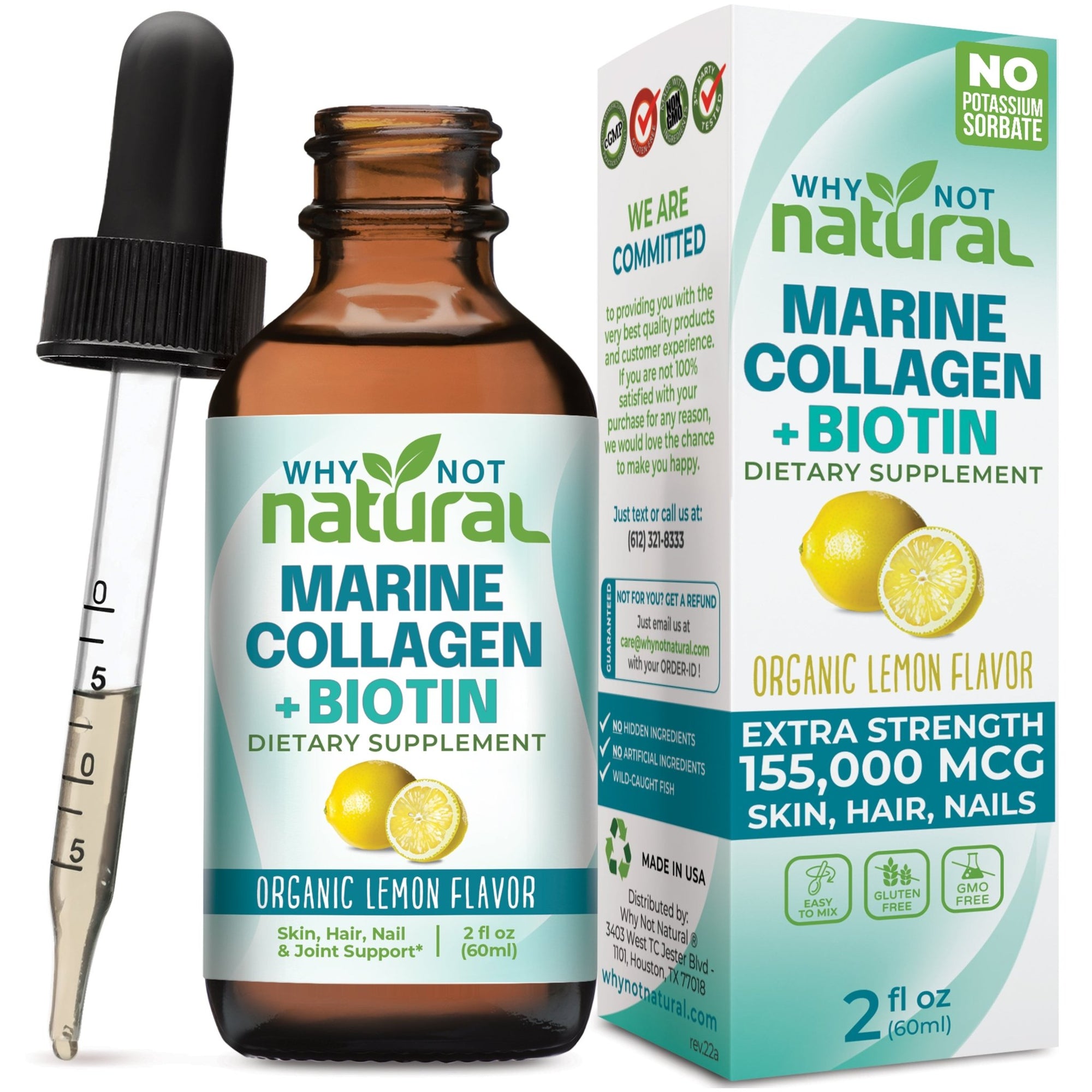 Liquid Marine Collagen + Biotin - WhyNotNatural