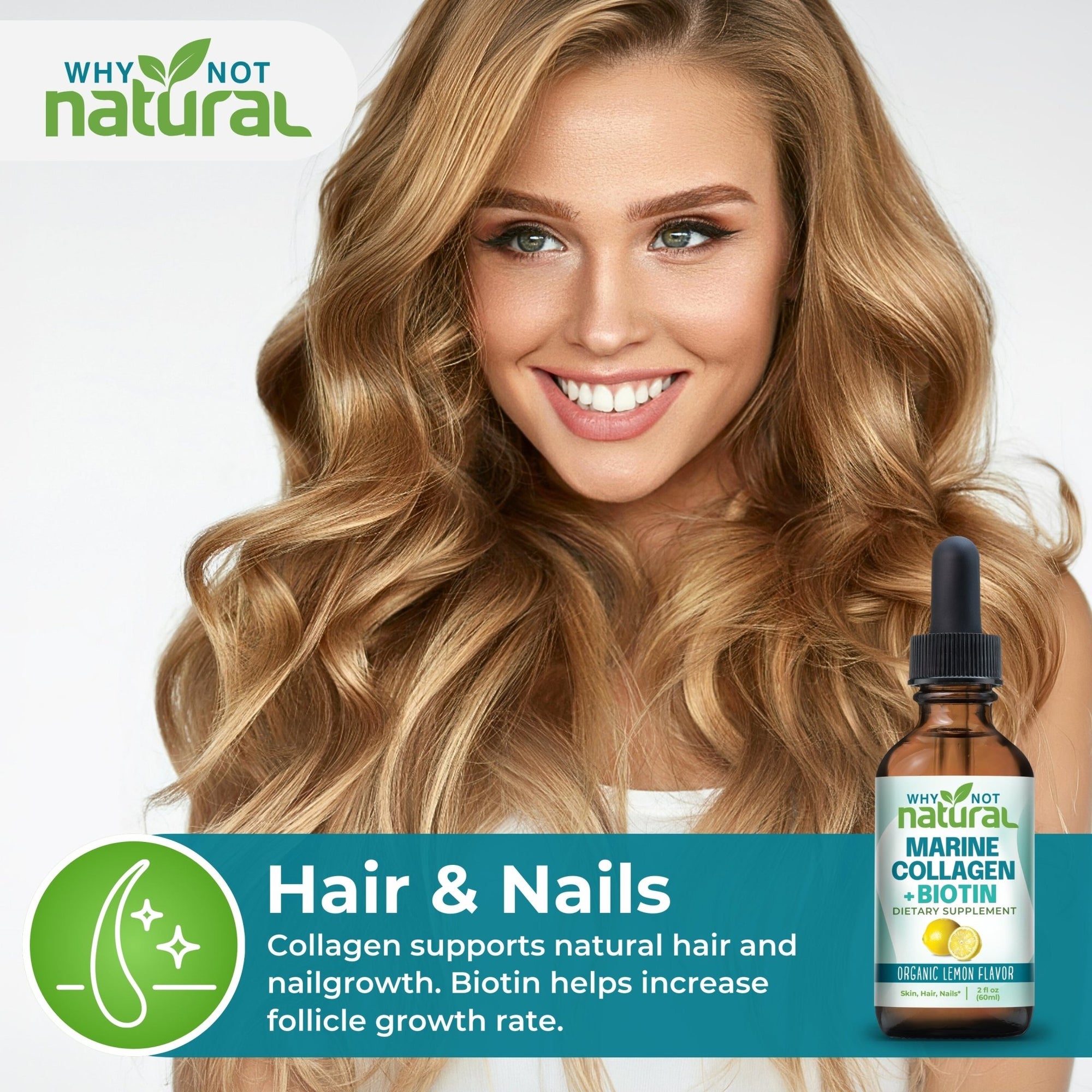 Liquid Marine Collagen + Biotin - WhyNotNatural