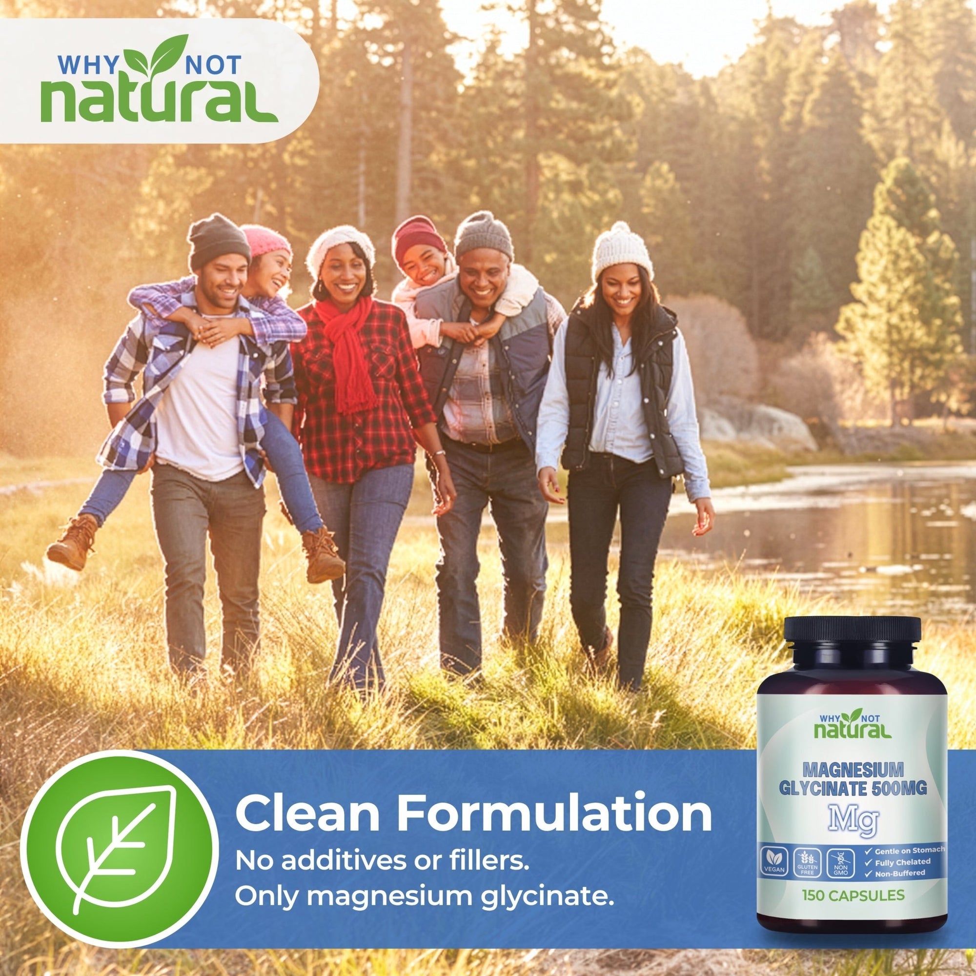 Magnesium Glycinate 500mg - WhyNotNatural