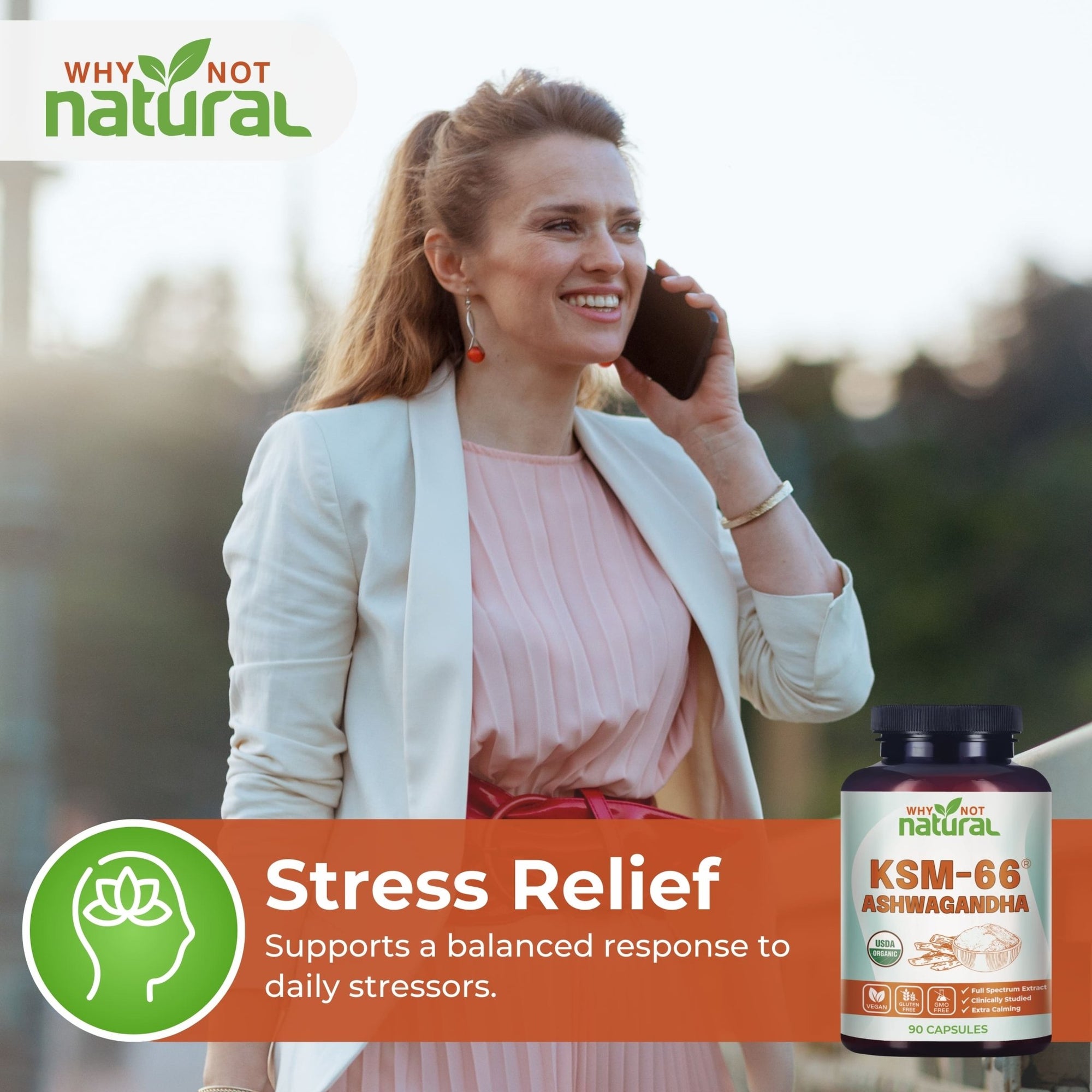 Organic Ashwagandha, KSM 66 - WhyNotNatural