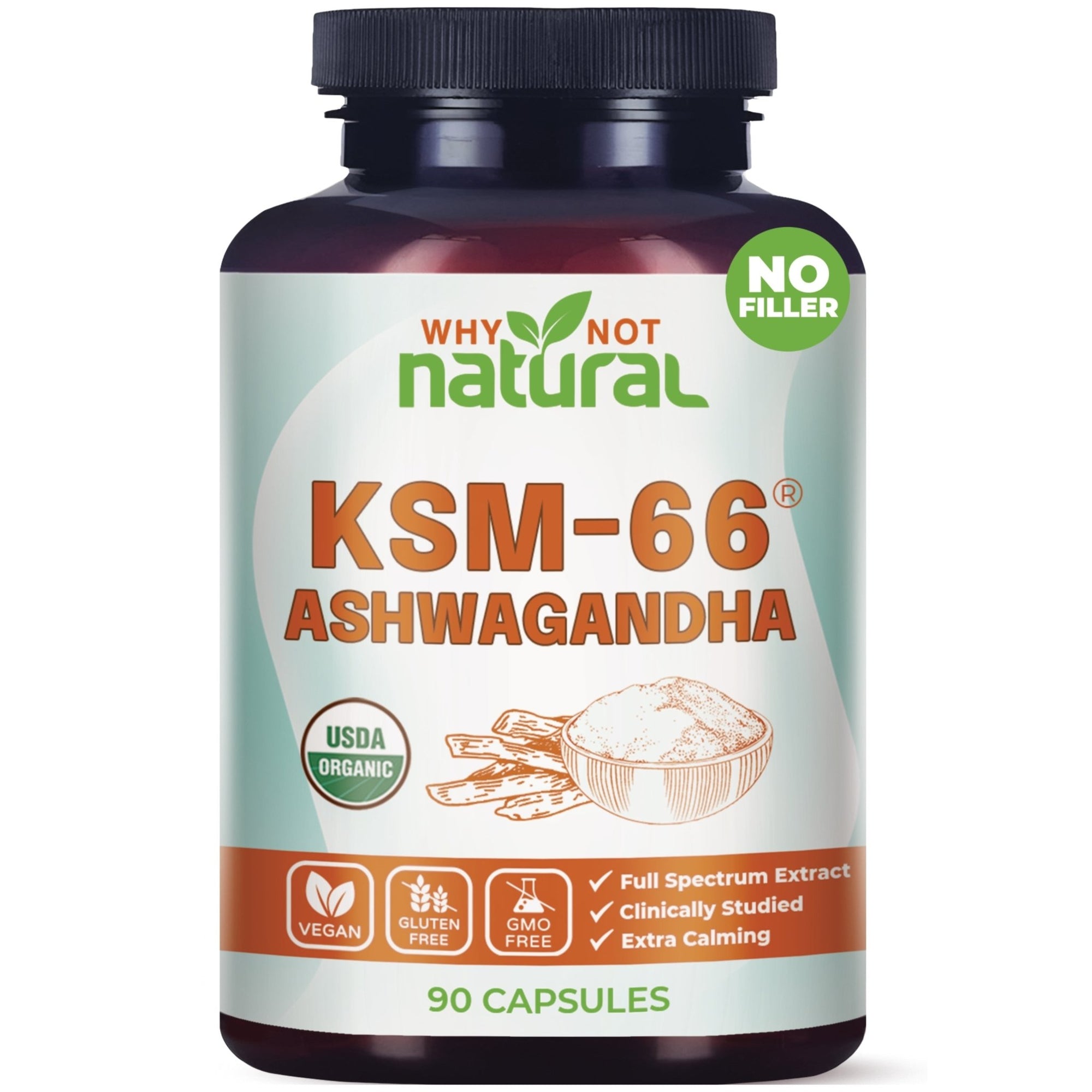 Organic Ashwagandha, KSM 66 - WhyNotNatural
