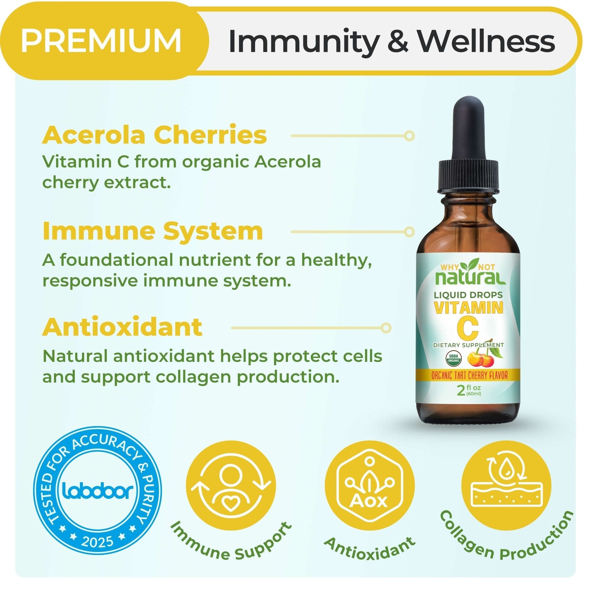 Organic Liquid Vitamin C - WhyNotNatural