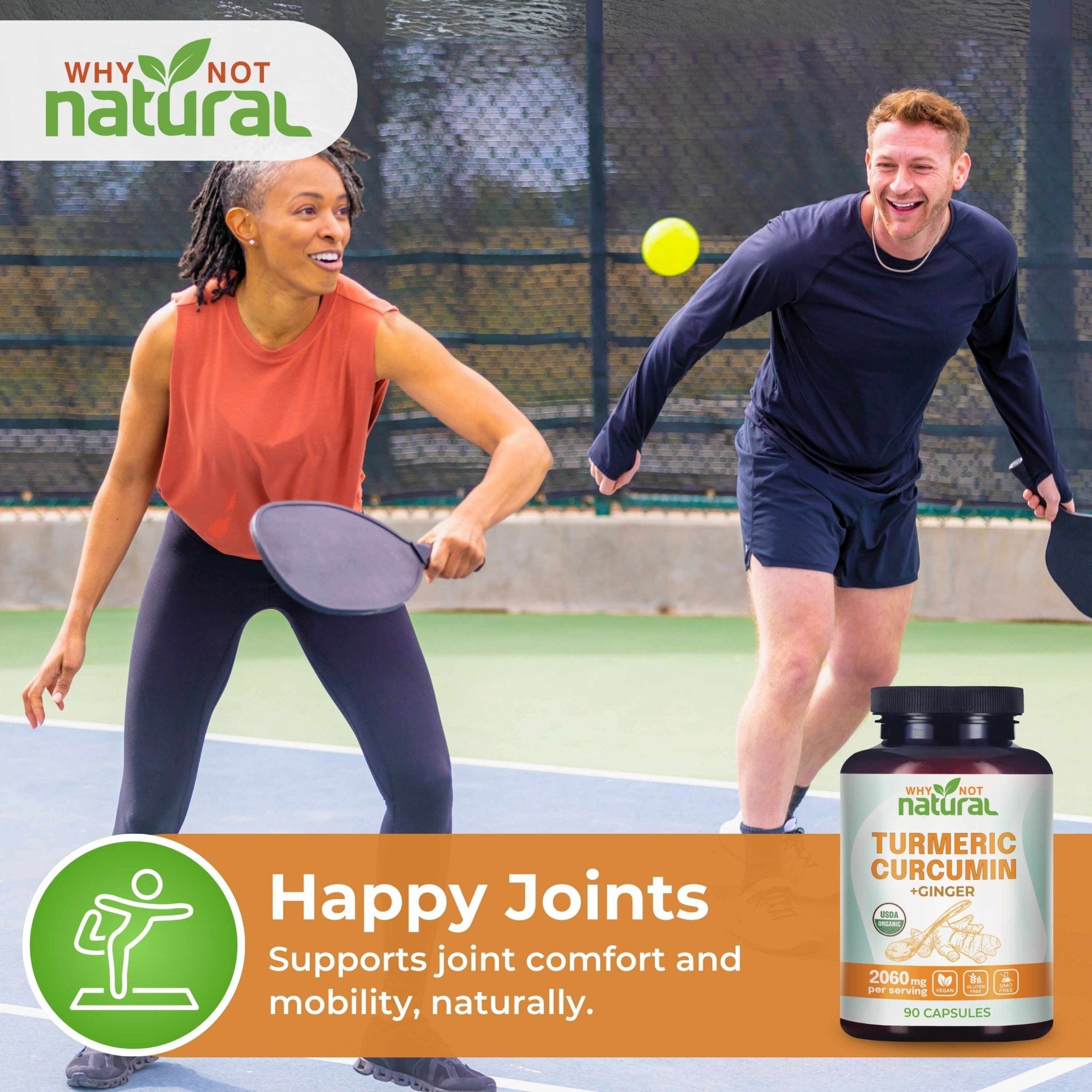 Organic Turmeric Curcumin with Ginger - WhyNotNatural