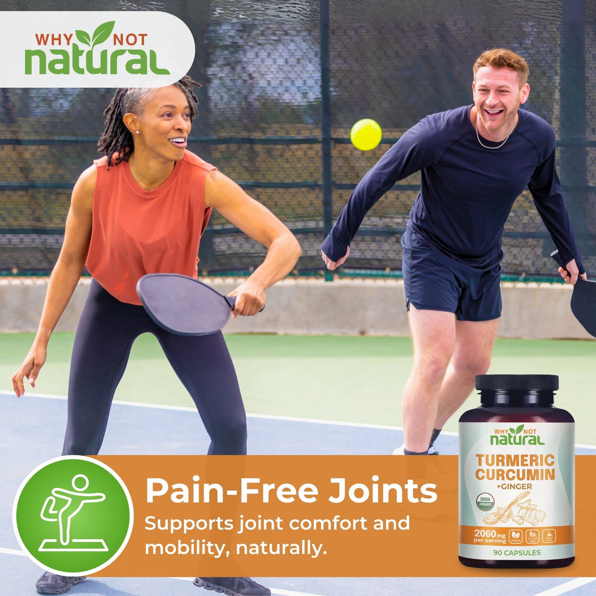 Organic Turmeric Curcumin with Ginger - WhyNotNatural