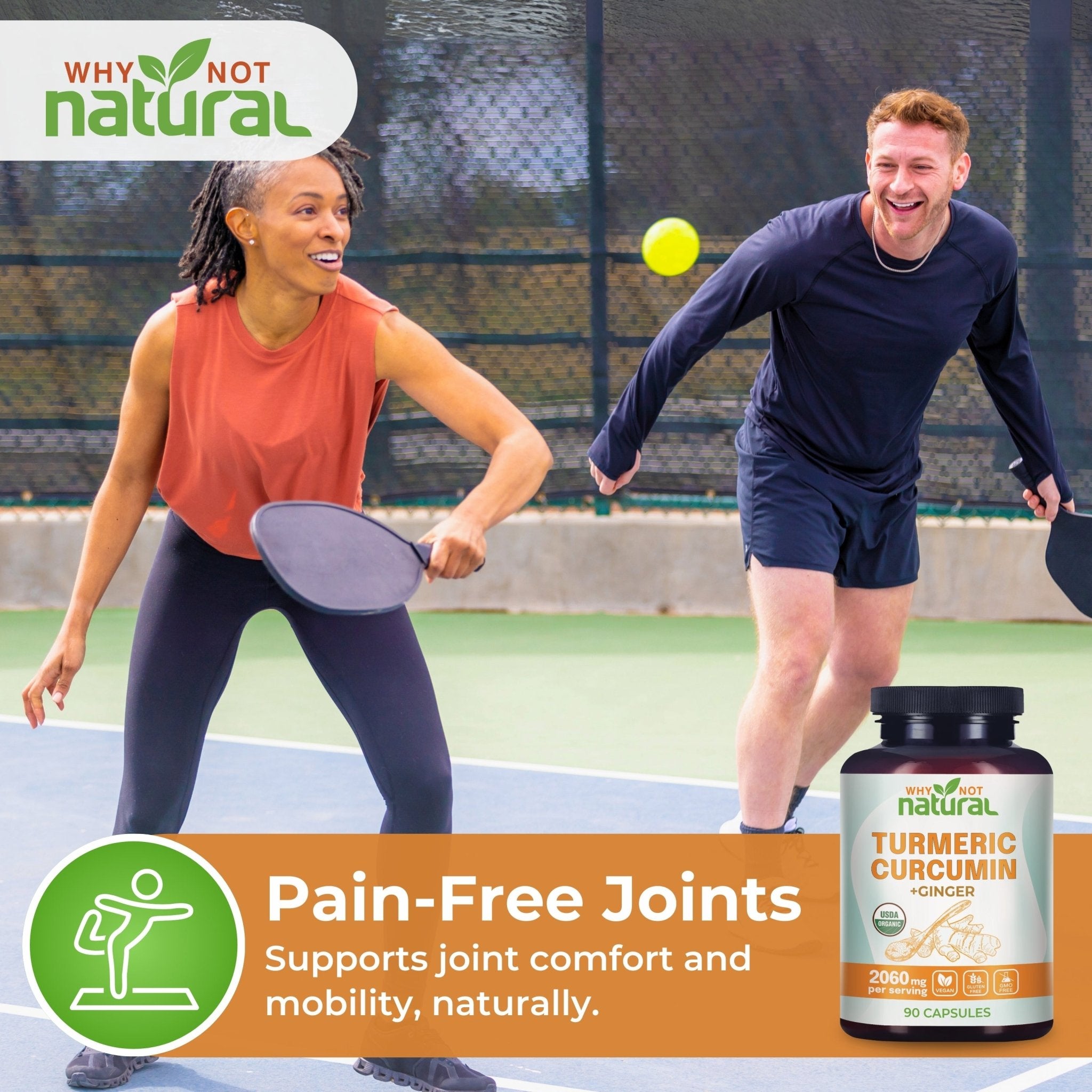 Organic Turmeric Curcumin with Ginger - WhyNotNatural