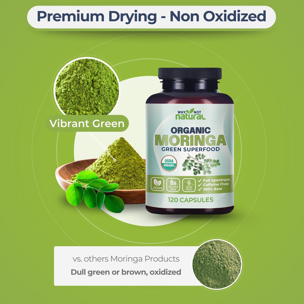 USDA Organic Moringa - WhyNotNatural