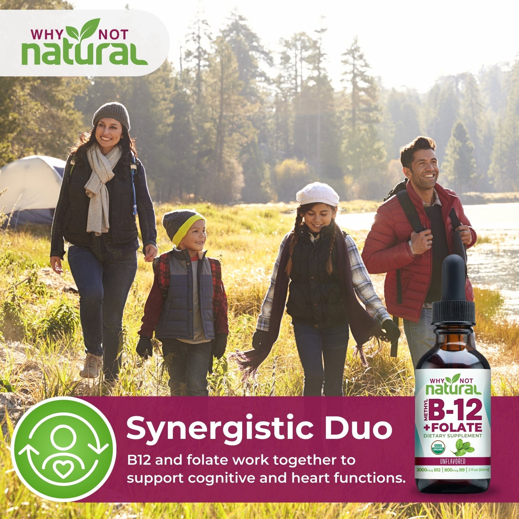 Vitamin B12 + Folate Liquid - WhyNotNatural