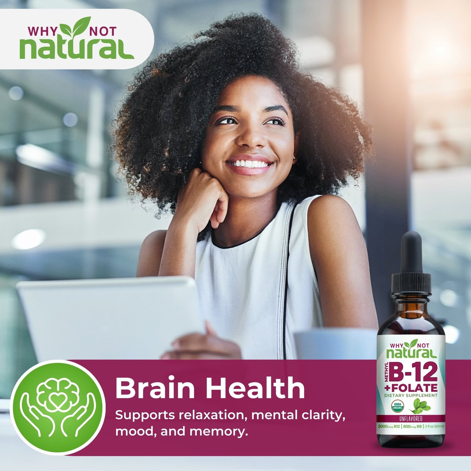 Vitamin B12 + Folate Liquid - WhyNotNatural