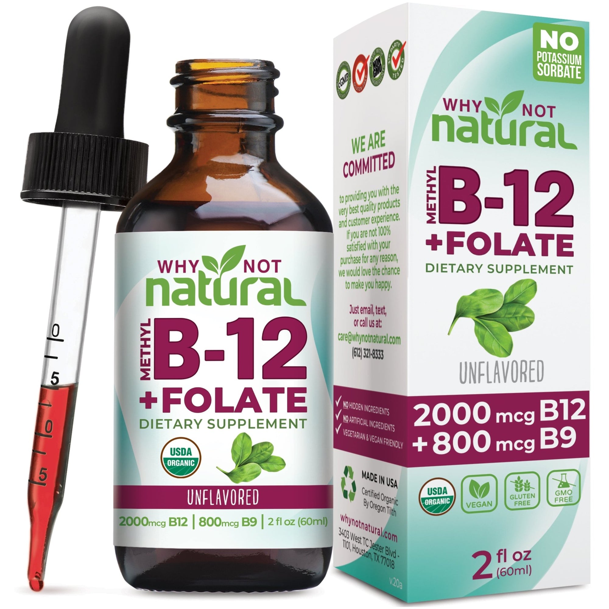 Vitamin B12 + Folate Liquid - WhyNotNatural