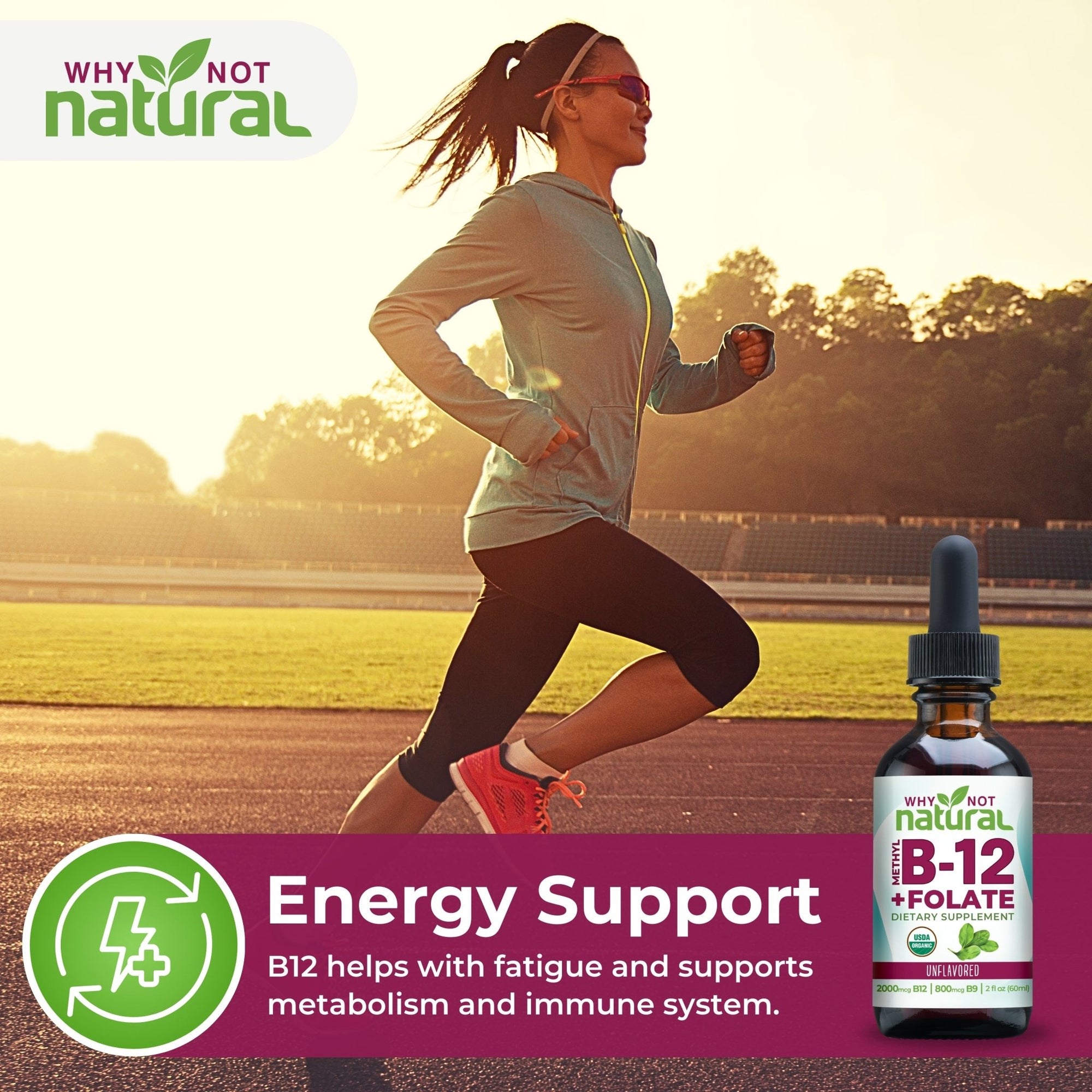 Vitamin B12 + Folate Liquid - WhyNotNatural