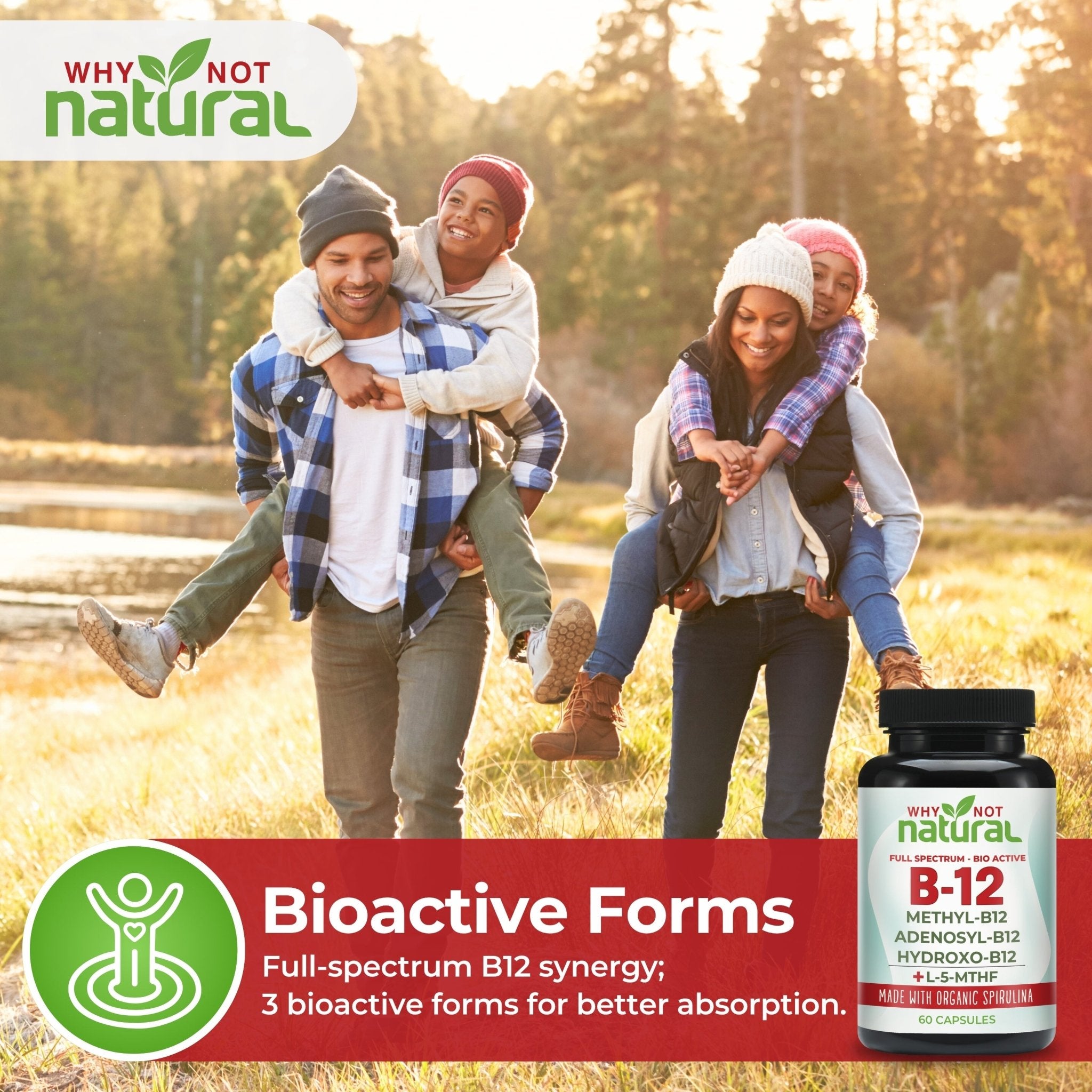 Vitamin B12 Full - Spectrum Capsules - WhyNotNatural
