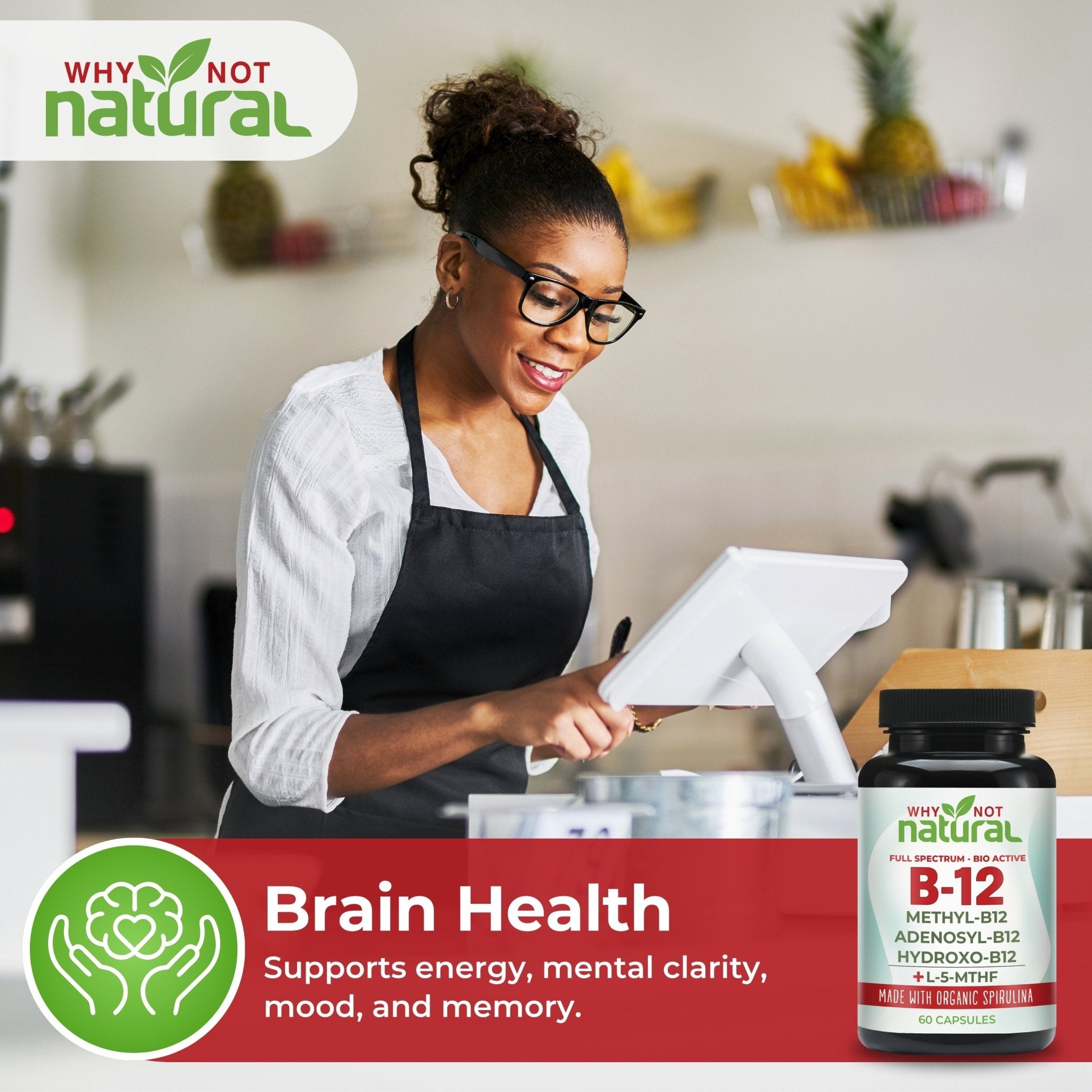 Vitamin B12 Full - Spectrum Capsules - WhyNotNatural