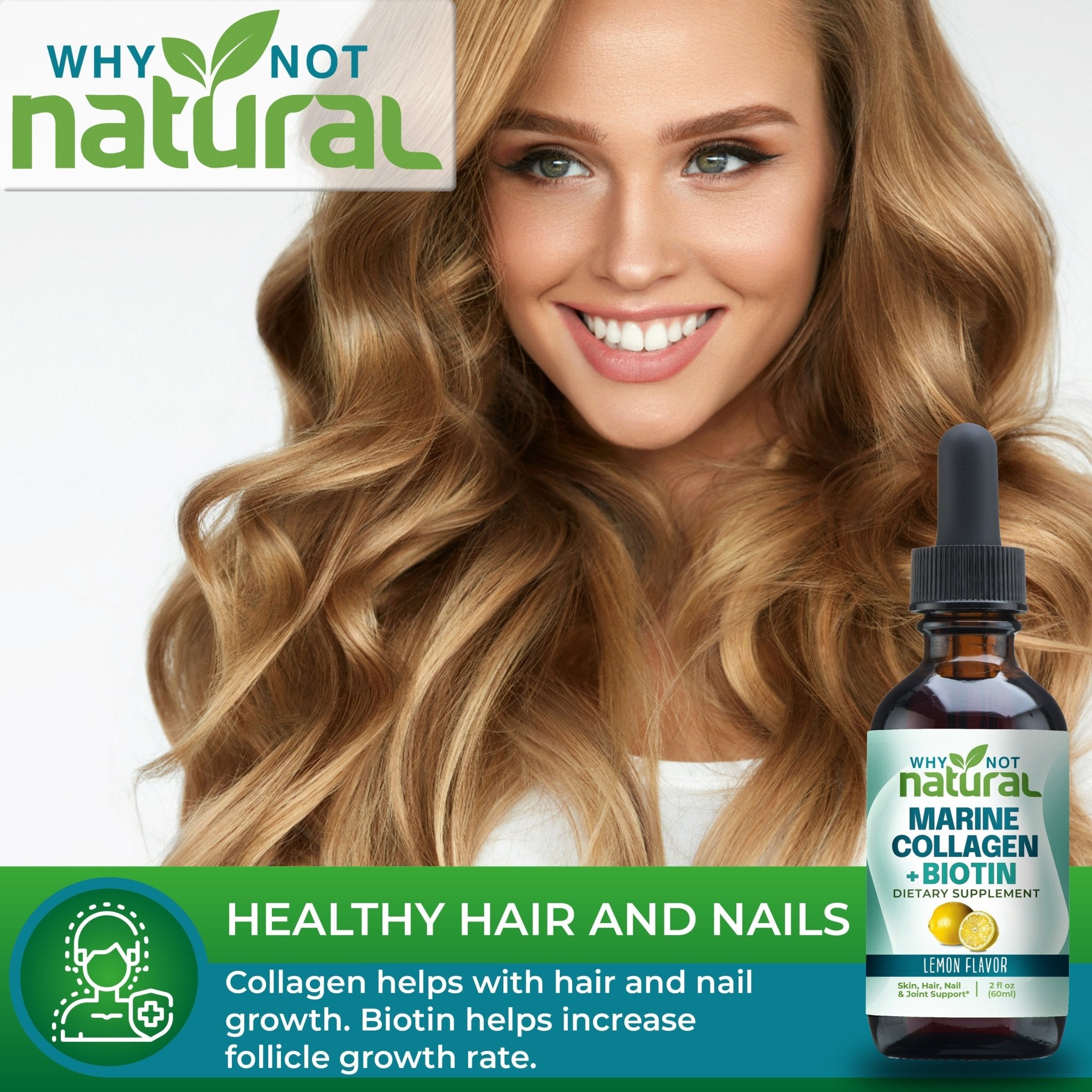 Liquid Marine Collagen + Biotin - WhyNotNatural